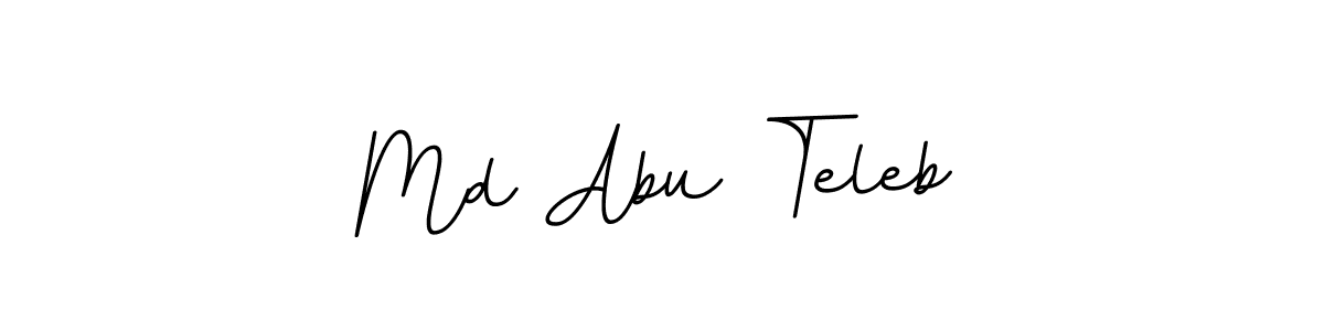 Use a signature maker to create a handwritten signature online. With this signature software, you can design (BallpointsItalic-DORy9) your own signature for name Md Abu Teleb. Md Abu Teleb signature style 11 images and pictures png