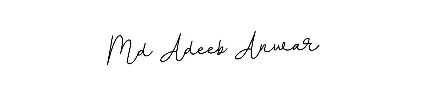 Use a signature maker to create a handwritten signature online. With this signature software, you can design (BallpointsItalic-DORy9) your own signature for name Md Adeeb Anwar. Md Adeeb Anwar signature style 11 images and pictures png