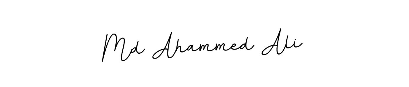 Use a signature maker to create a handwritten signature online. With this signature software, you can design (BallpointsItalic-DORy9) your own signature for name Md Ahammed Ali. Md Ahammed Ali signature style 11 images and pictures png