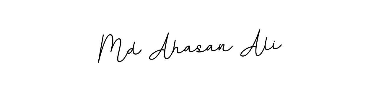 Use a signature maker to create a handwritten signature online. With this signature software, you can design (BallpointsItalic-DORy9) your own signature for name Md Ahasan Ali. Md Ahasan Ali signature style 11 images and pictures png