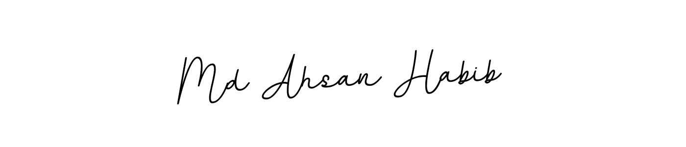 Create a beautiful signature design for name Md Ahsan Habib. With this signature (BallpointsItalic-DORy9) fonts, you can make a handwritten signature for free. Md Ahsan Habib signature style 11 images and pictures png
