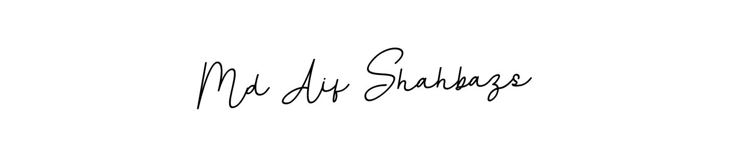 Make a beautiful signature design for name Md Aif Shahbazs. With this signature (BallpointsItalic-DORy9) style, you can create a handwritten signature for free. Md Aif Shahbazs signature style 11 images and pictures png