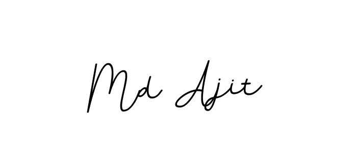 Design your own signature with our free online signature maker. With this signature software, you can create a handwritten (BallpointsItalic-DORy9) signature for name Md Ajit. Md Ajit signature style 11 images and pictures png