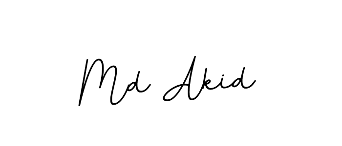 Use a signature maker to create a handwritten signature online. With this signature software, you can design (BallpointsItalic-DORy9) your own signature for name Md Akid. Md Akid signature style 11 images and pictures png