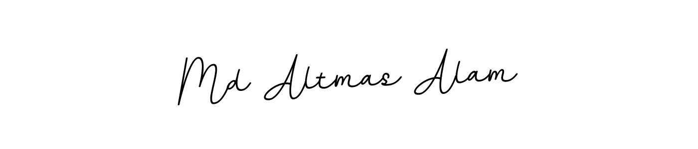 How to make Md Altmas Alam name signature. Use BallpointsItalic-DORy9 style for creating short signs online. This is the latest handwritten sign. Md Altmas Alam signature style 11 images and pictures png
