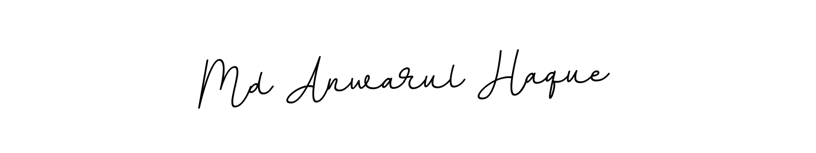 This is the best signature style for the Md Anwarul Haque name. Also you like these signature font (BallpointsItalic-DORy9). Mix name signature. Md Anwarul Haque signature style 11 images and pictures png