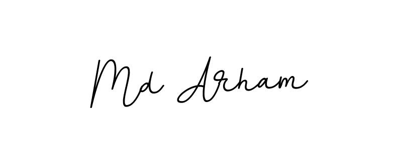 Similarly BallpointsItalic-DORy9 is the best handwritten signature design. Signature creator online .You can use it as an online autograph creator for name Md Arham. Md Arham signature style 11 images and pictures png