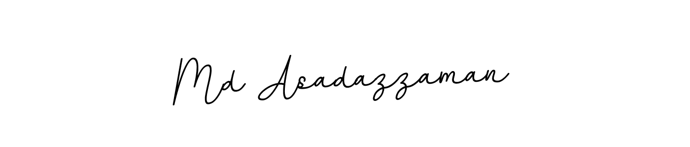 Make a beautiful signature design for name Md Asadazzaman. With this signature (BallpointsItalic-DORy9) style, you can create a handwritten signature for free. Md Asadazzaman signature style 11 images and pictures png