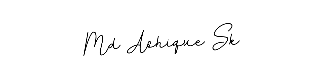 How to make Md Ashique Sk name signature. Use BallpointsItalic-DORy9 style for creating short signs online. This is the latest handwritten sign. Md Ashique Sk signature style 11 images and pictures png