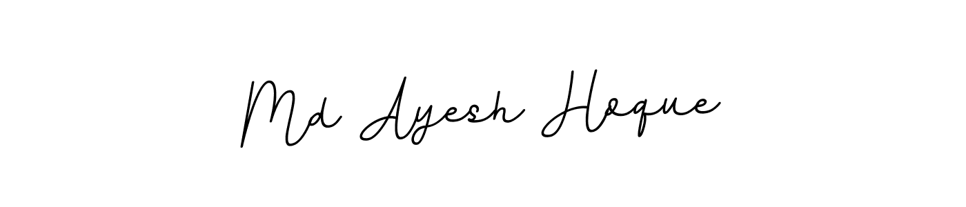 Design your own signature with our free online signature maker. With this signature software, you can create a handwritten (BallpointsItalic-DORy9) signature for name Md Ayesh Hoque. Md Ayesh Hoque signature style 11 images and pictures png