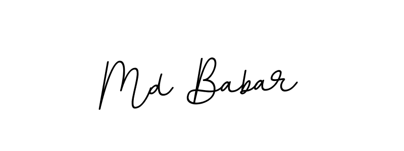 Use a signature maker to create a handwritten signature online. With this signature software, you can design (BallpointsItalic-DORy9) your own signature for name Md Babar. Md Babar signature style 11 images and pictures png