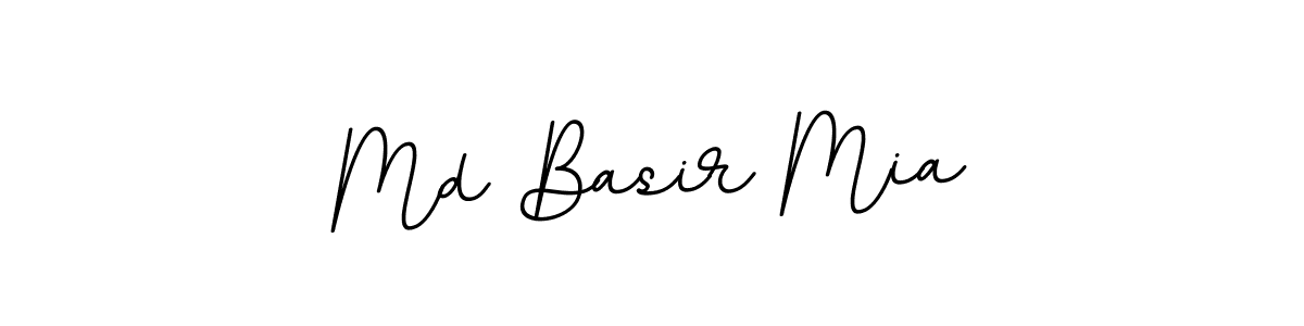 How to make Md Basir Mia name signature. Use BallpointsItalic-DORy9 style for creating short signs online. This is the latest handwritten sign. Md Basir Mia signature style 11 images and pictures png