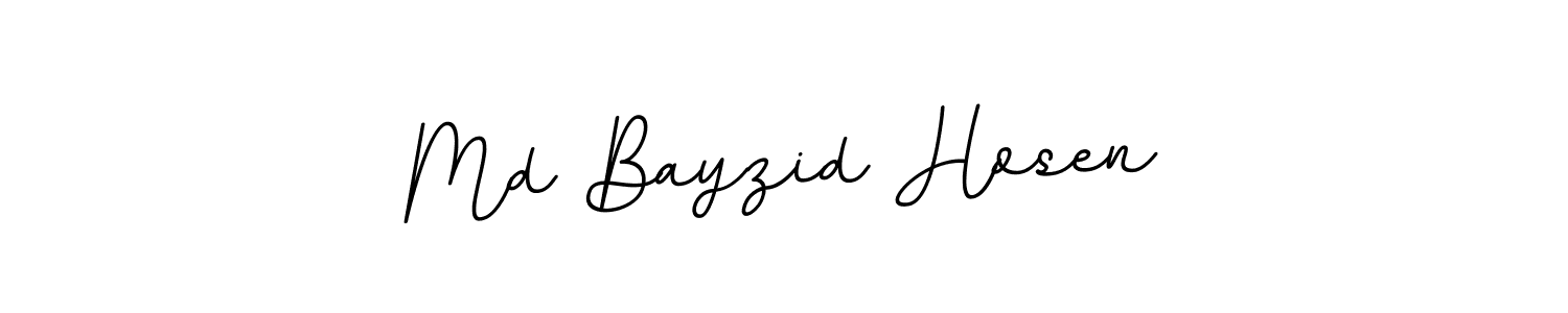 Use a signature maker to create a handwritten signature online. With this signature software, you can design (BallpointsItalic-DORy9) your own signature for name Md Bayzid Hosen. Md Bayzid Hosen signature style 11 images and pictures png