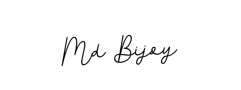 Use a signature maker to create a handwritten signature online. With this signature software, you can design (BallpointsItalic-DORy9) your own signature for name Md Bijoy. Md Bijoy signature style 11 images and pictures png