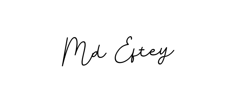 Md Eftey stylish signature style. Best Handwritten Sign (BallpointsItalic-DORy9) for my name. Handwritten Signature Collection Ideas for my name Md Eftey. Md Eftey signature style 11 images and pictures png