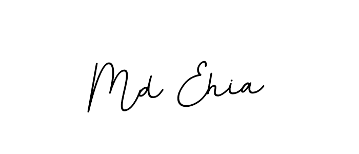 Use a signature maker to create a handwritten signature online. With this signature software, you can design (BallpointsItalic-DORy9) your own signature for name Md Ehia. Md Ehia signature style 11 images and pictures png