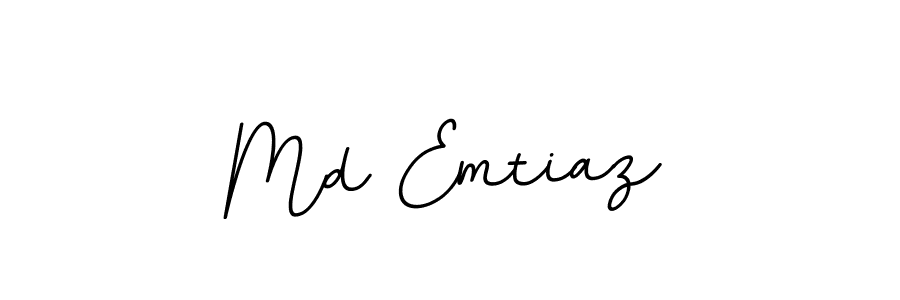 The best way (BallpointsItalic-DORy9) to make a short signature is to pick only two or three words in your name. The name Md Emtiaz include a total of six letters. For converting this name. Md Emtiaz signature style 11 images and pictures png