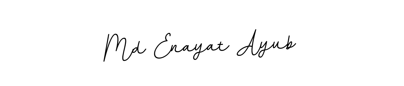 Design your own signature with our free online signature maker. With this signature software, you can create a handwritten (BallpointsItalic-DORy9) signature for name Md Enayat Ayub. Md Enayat Ayub signature style 11 images and pictures png