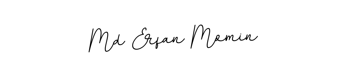 This is the best signature style for the Md Erfan Momin name. Also you like these signature font (BallpointsItalic-DORy9). Mix name signature. Md Erfan Momin signature style 11 images and pictures png