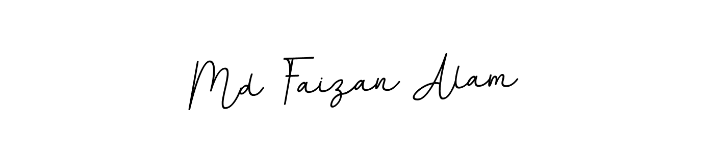 How to make Md Faizan Alam name signature. Use BallpointsItalic-DORy9 style for creating short signs online. This is the latest handwritten sign. Md Faizan Alam signature style 11 images and pictures png