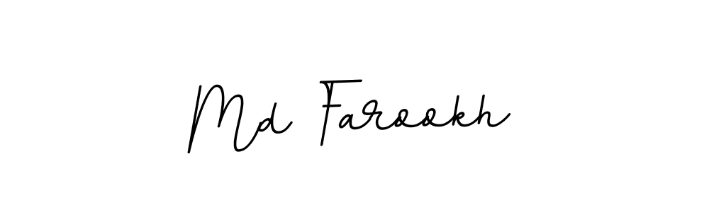 Md Farookh stylish signature style. Best Handwritten Sign (BallpointsItalic-DORy9) for my name. Handwritten Signature Collection Ideas for my name Md Farookh. Md Farookh signature style 11 images and pictures png