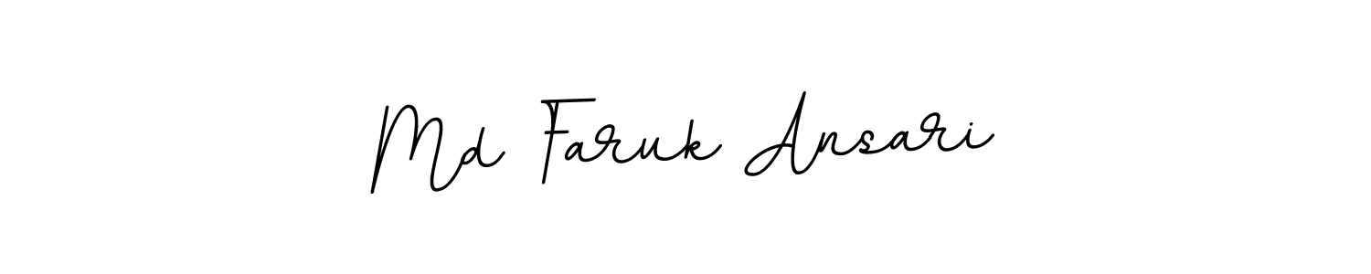 Make a beautiful signature design for name Md Faruk Ansari. With this signature (BallpointsItalic-DORy9) style, you can create a handwritten signature for free. Md Faruk Ansari signature style 11 images and pictures png