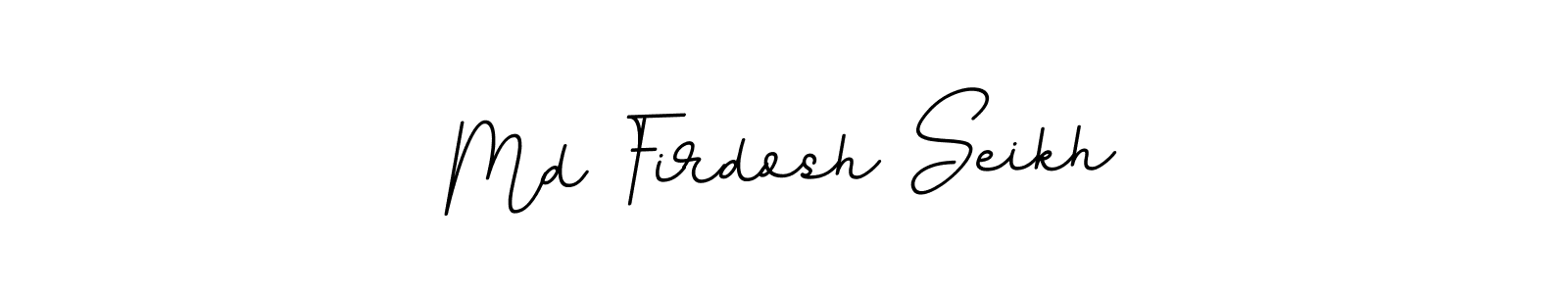 Use a signature maker to create a handwritten signature online. With this signature software, you can design (BallpointsItalic-DORy9) your own signature for name Md Firdosh Seikh. Md Firdosh Seikh signature style 11 images and pictures png