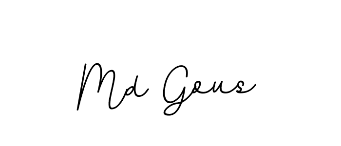 Create a beautiful signature design for name Md Gous. With this signature (BallpointsItalic-DORy9) fonts, you can make a handwritten signature for free. Md Gous signature style 11 images and pictures png