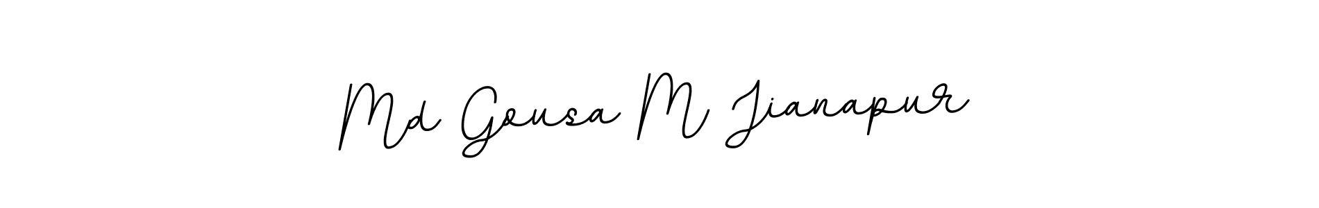 Design your own signature with our free online signature maker. With this signature software, you can create a handwritten (BallpointsItalic-DORy9) signature for name Md Gousa M Jianapur. Md Gousa M Jianapur signature style 11 images and pictures png