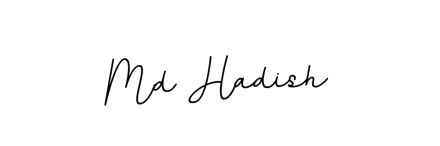 Design your own signature with our free online signature maker. With this signature software, you can create a handwritten (BallpointsItalic-DORy9) signature for name Md Hadish. Md Hadish signature style 11 images and pictures png