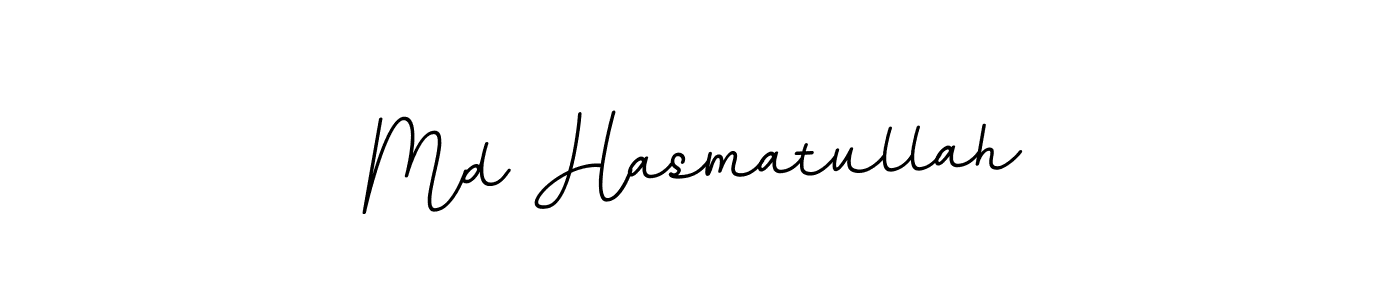 Design your own signature with our free online signature maker. With this signature software, you can create a handwritten (BallpointsItalic-DORy9) signature for name Md Hasmatullah. Md Hasmatullah signature style 11 images and pictures png