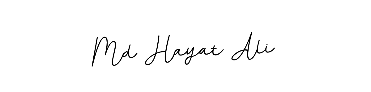 How to make Md Hayat Ali name signature. Use BallpointsItalic-DORy9 style for creating short signs online. This is the latest handwritten sign. Md Hayat Ali signature style 11 images and pictures png