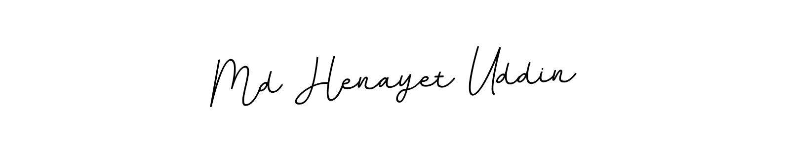 How to make Md Henayet Uddin name signature. Use BallpointsItalic-DORy9 style for creating short signs online. This is the latest handwritten sign. Md Henayet Uddin signature style 11 images and pictures png