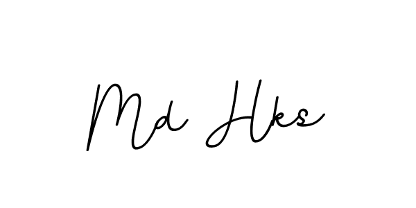 You should practise on your own different ways (BallpointsItalic-DORy9) to write your name (Md Hks) in signature. don't let someone else do it for you. Md Hks signature style 11 images and pictures png