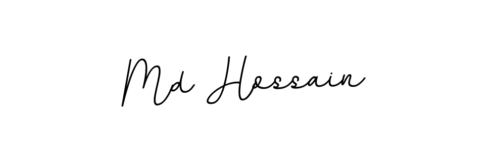 How to make Md Hossain name signature. Use BallpointsItalic-DORy9 style for creating short signs online. This is the latest handwritten sign. Md Hossain signature style 11 images and pictures png