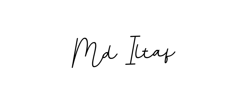 Use a signature maker to create a handwritten signature online. With this signature software, you can design (BallpointsItalic-DORy9) your own signature for name Md Iltaf. Md Iltaf signature style 11 images and pictures png