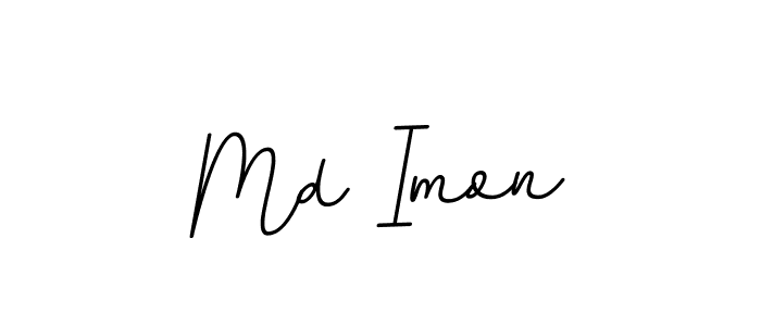 Design your own signature with our free online signature maker. With this signature software, you can create a handwritten (BallpointsItalic-DORy9) signature for name Md Imon. Md Imon signature style 11 images and pictures png