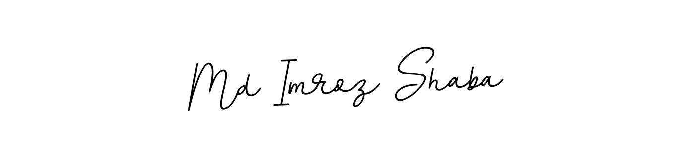 The best way (BallpointsItalic-DORy9) to make a short signature is to pick only two or three words in your name. The name Md Imroz Shaba include a total of six letters. For converting this name. Md Imroz Shaba signature style 11 images and pictures png