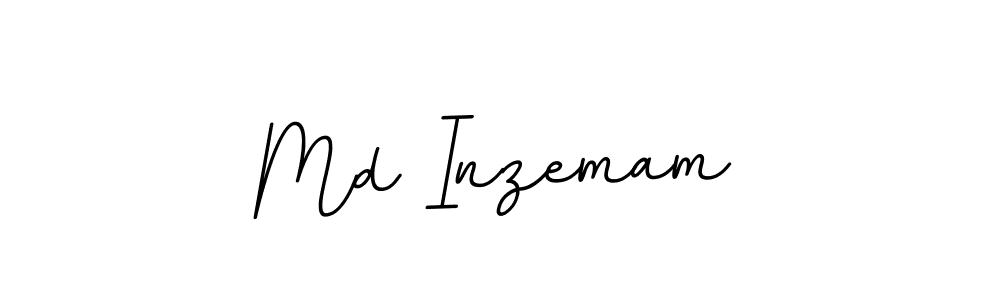 Create a beautiful signature design for name Md Inzemam. With this signature (BallpointsItalic-DORy9) fonts, you can make a handwritten signature for free. Md Inzemam signature style 11 images and pictures png