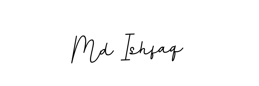 Create a beautiful signature design for name Md Ishfaq. With this signature (BallpointsItalic-DORy9) fonts, you can make a handwritten signature for free. Md Ishfaq signature style 11 images and pictures png