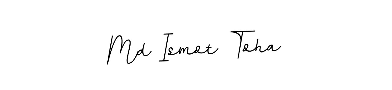 Use a signature maker to create a handwritten signature online. With this signature software, you can design (BallpointsItalic-DORy9) your own signature for name Md Ismot Toha. Md Ismot Toha signature style 11 images and pictures png