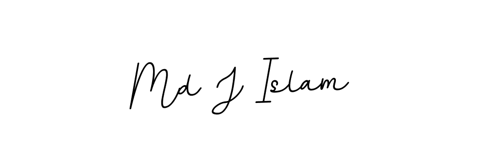 Use a signature maker to create a handwritten signature online. With this signature software, you can design (BallpointsItalic-DORy9) your own signature for name Md J Islam. Md J Islam signature style 11 images and pictures png