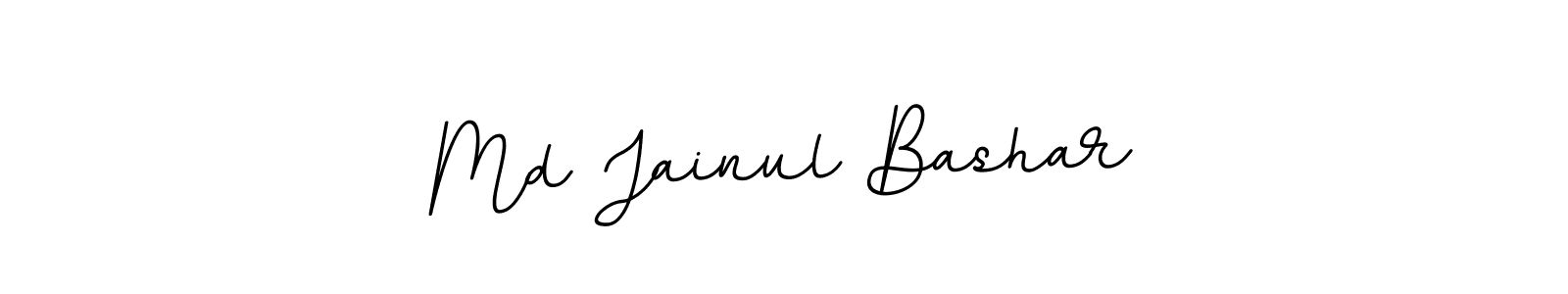 How to make Md Jainul Bashar name signature. Use BallpointsItalic-DORy9 style for creating short signs online. This is the latest handwritten sign. Md Jainul Bashar signature style 11 images and pictures png