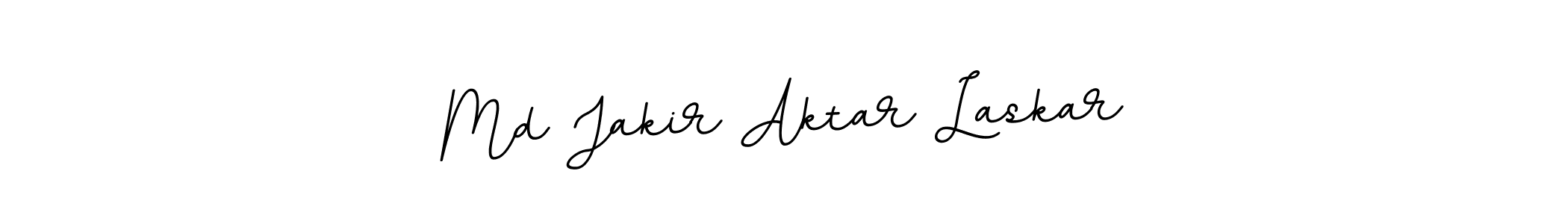 How to make Md Jakir Aktar Laskar name signature. Use BallpointsItalic-DORy9 style for creating short signs online. This is the latest handwritten sign. Md Jakir Aktar Laskar signature style 11 images and pictures png