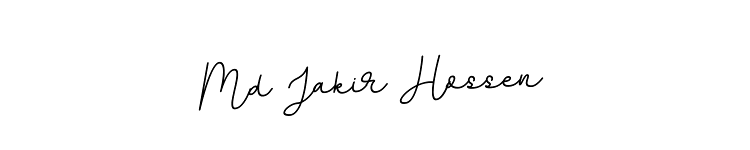 Use a signature maker to create a handwritten signature online. With this signature software, you can design (BallpointsItalic-DORy9) your own signature for name Md Jakir Hossen. Md Jakir Hossen signature style 11 images and pictures png