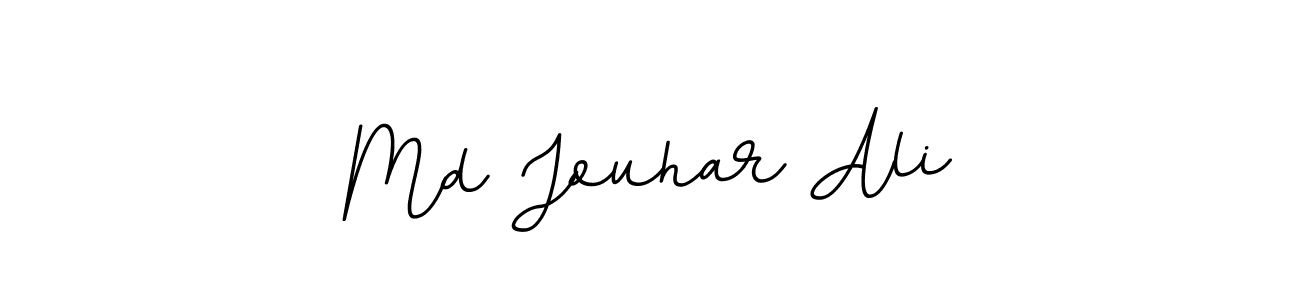 Design your own signature with our free online signature maker. With this signature software, you can create a handwritten (BallpointsItalic-DORy9) signature for name Md Jouhar Ali. Md Jouhar Ali signature style 11 images and pictures png