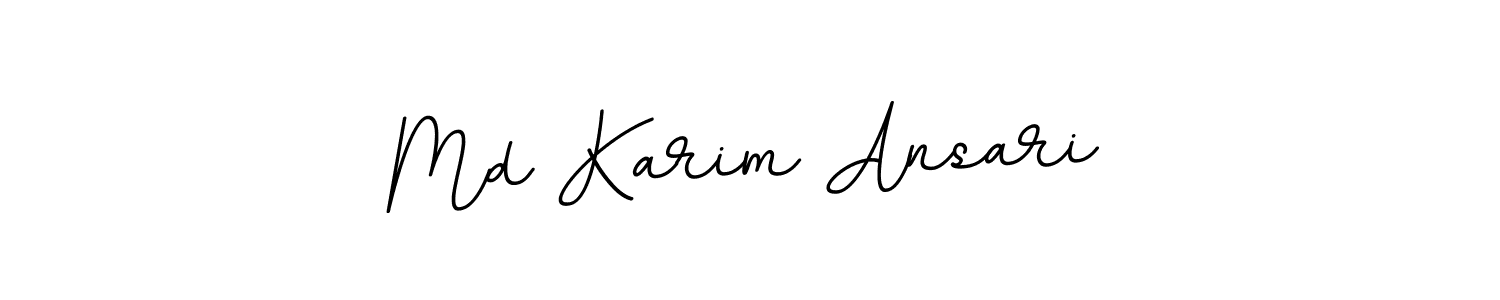 Make a beautiful signature design for name Md Karim Ansari. With this signature (BallpointsItalic-DORy9) style, you can create a handwritten signature for free. Md Karim Ansari signature style 11 images and pictures png