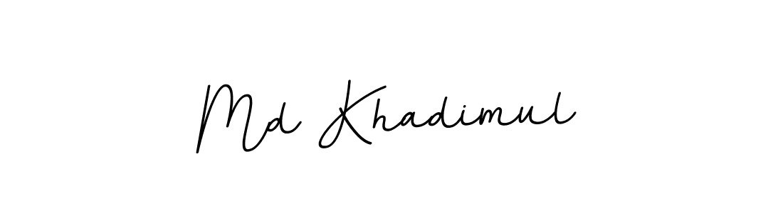 Make a beautiful signature design for name Md Khadimul. With this signature (BallpointsItalic-DORy9) style, you can create a handwritten signature for free. Md Khadimul signature style 11 images and pictures png