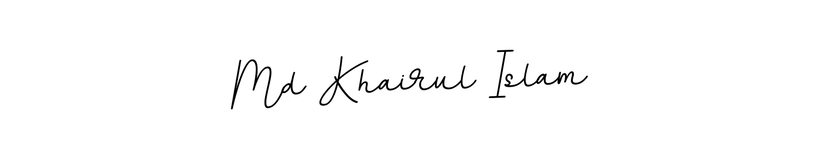 Design your own signature with our free online signature maker. With this signature software, you can create a handwritten (BallpointsItalic-DORy9) signature for name Md Khairul Islam. Md Khairul Islam signature style 11 images and pictures png