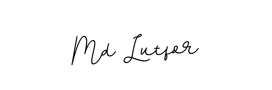 Md Lutfor stylish signature style. Best Handwritten Sign (BallpointsItalic-DORy9) for my name. Handwritten Signature Collection Ideas for my name Md Lutfor. Md Lutfor signature style 11 images and pictures png